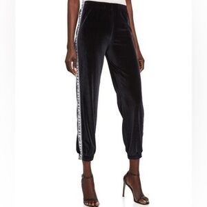 Fiorucci Velour Logo Tape Joggers